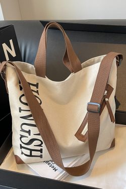 Large Capacity Commuter Tote Bag for Women, 2025 Canvas Shoulder Crossbody Handbag, Stylish College Student Essentials