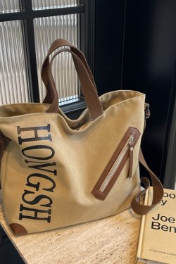 Large Capacity Commuter Tote Bag for Women, 2025 Canvas Shoulder Crossbody Handbag, Stylish College Student Essentials