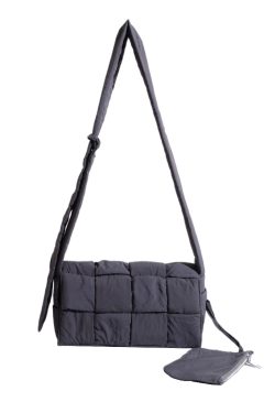 Large Capacity Down Cotton Tote Bag for Women - Spliced Design, Crossbody Style, Perfect for Spring & Summer 2025 Fashion