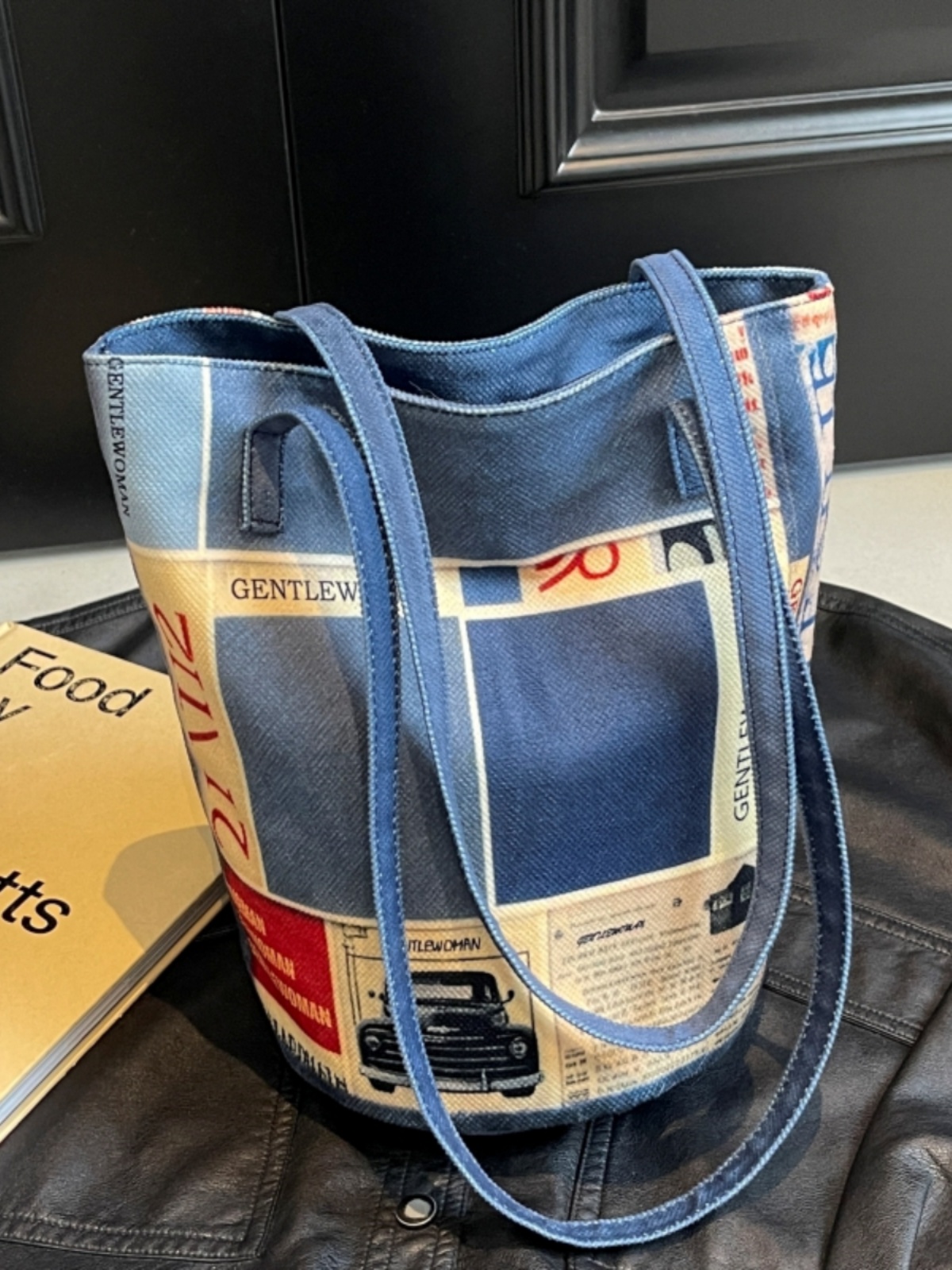 Large Capacity Ethnic Style Women's Canvas Tote Bag - 2025 Commuting Single Shoulder Bucket Bag for Everyday Use Large Capacity Ethnic Style Women's Canvas Tote Bag - 2025 Commuting Single Shoulder Bucket Bag for Everyday Use