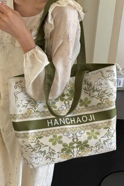 Large Capacity Jacquard Canvas Tote Bag for Women - Versatile Summer Shoulder Handbag for Commuting & Everyday Style 2025