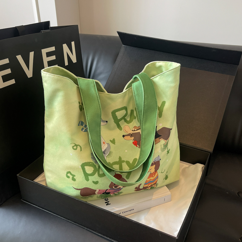 Large Capacity Jacquard Canvas Tote Bag for Women - Versatile Summer Shoulder Handbag for Commuting & Everyday Style 2025 Large Capacity Jacquard Canvas Tote Bag for Women - Versatile Summer Shoulder Handbag for Commuting & Everyday Style 2025