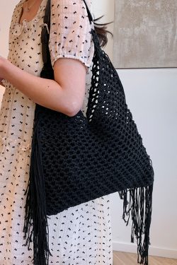 Large Capacity Minimalist Hollow Straw Tote Bag for Women - 2025 Spring Beach Vacation Essential