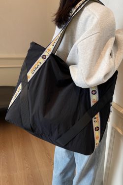 Large Capacity Nylon Commuter Tote Bag for Women - Stylish 2025 Shoulder Bag for Shopping and Short Trips