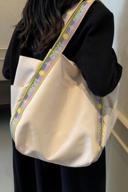 Large Capacity Nylon Tote Bag for Women - 2025 New Style Shoulder Bag for Shopping and Commuting