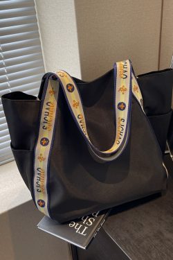 Large Capacity Nylon Tote Bag for Women - 2025 New Style Shoulder Bag for Shopping and Commuting