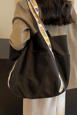 Large Capacity Nylon Tote Bag for Women - 2025 New Style Shoulder Bag for Shopping and Commuting