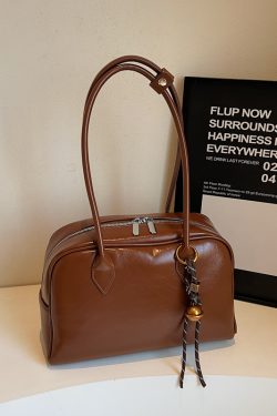 Large Capacity Red Shoulder Bag for Women - High-End Summer Fashion Commuting Handbag 2024 Style