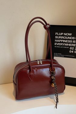 Large Capacity Red Shoulder Bag for Women - High-End Summer Fashion Commuting Handbag 2024 Style