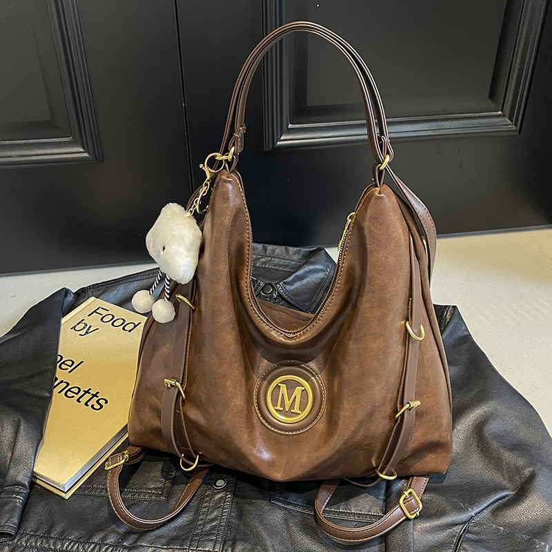 Large Capacity Retro Tote Bag for Women - Casual Multifunctional Commuter Backpack & Crossbody Travel Bag Large Capacity Retro Tote Bag for Women - Casual Multifunctional Commuter Backpack & Crossbody Travel Bag