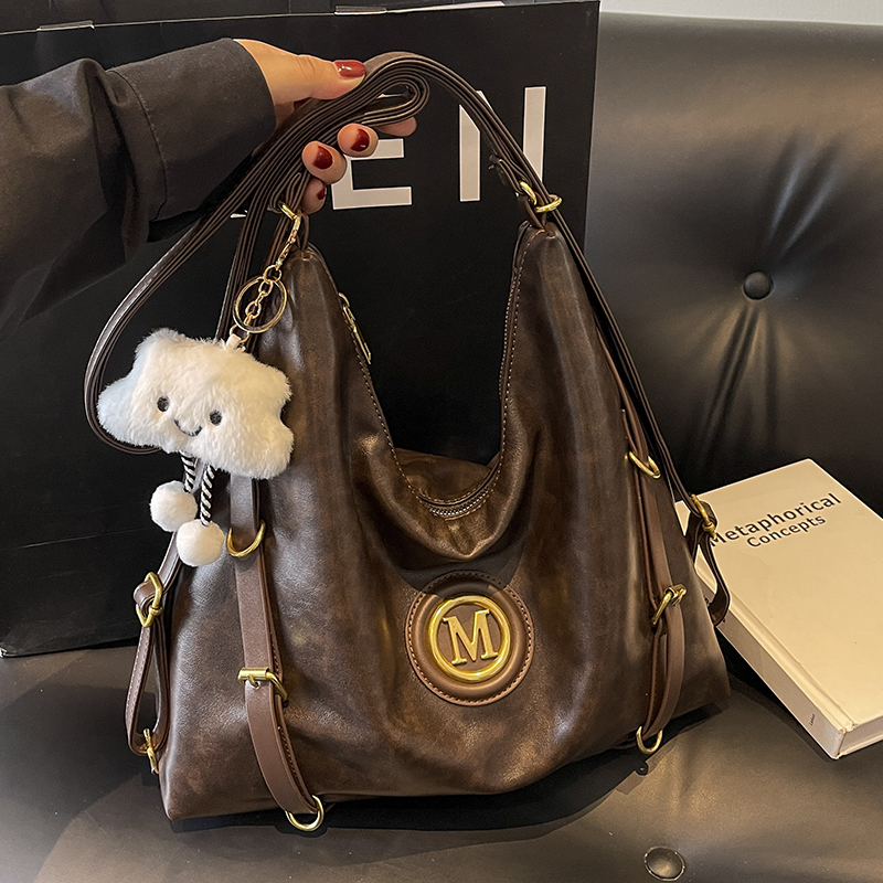 Large Capacity Retro Tote Bag for Women - Casual Multifunctional Commuter Backpack & Crossbody Travel Bag Large Capacity Retro Tote Bag for Women - Casual Multifunctional Commuter Backpack & Crossbody Travel Bag