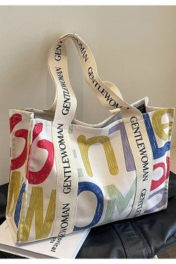 Large Capacity Single-Shoulder Canvas Tote Bag for Women – Versatile Summer Shopping Bag for Students and Commuting