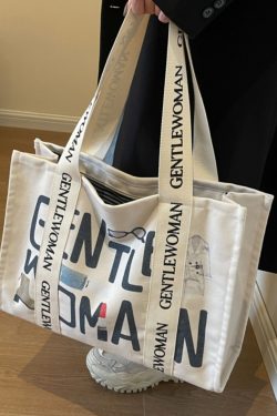 Large Capacity Single-Shoulder Canvas Tote Bag for Women – Versatile Summer Shopping Bag for Students and Commuting