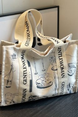 Large Capacity Single-Shoulder Canvas Tote Bag for Women – Versatile Summer Shopping Bag for Students and Commuting