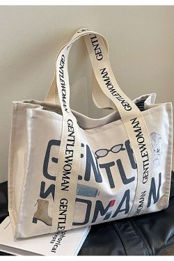 Large Capacity Single-Shoulder Canvas Tote Bag for Women – Versatile Summer Shopping Bag for Students and Commuting