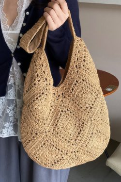 Large Capacity Straw Tote Bag for Women - Summer 2025 Commuter Shoulder Bag, Woven Beach Vacation Style