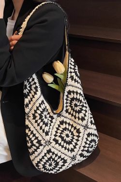 Large Capacity Straw Tote Bag for Women - Summer 2025 Commuter Shoulder Bag, Woven Beach Vacation Style