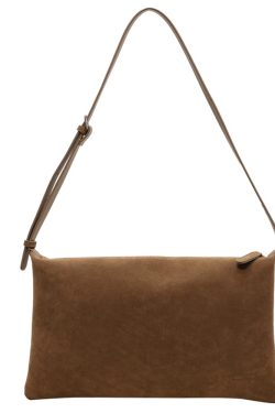 Large Capacity Suede Tote Bag for Women - Stylish Crossbody Commuter Bag for Spring & Summer 2025 Fashion