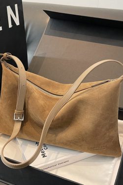 Large Capacity Suede Tote Bag for Women - Stylish Crossbody Commuter Bag for Spring & Summer 2025 Fashion