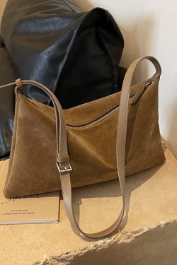 Large Capacity Suede Tote Bag for Women - Stylish Crossbody Commuter Bag for Spring & Summer 2025 Fashion