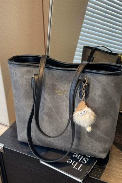 Large Capacity Tote Bag for Students - Stylish Versatile Shoulder Commuting Bag for Women - Trendy Spring Summer 2025 Fashion