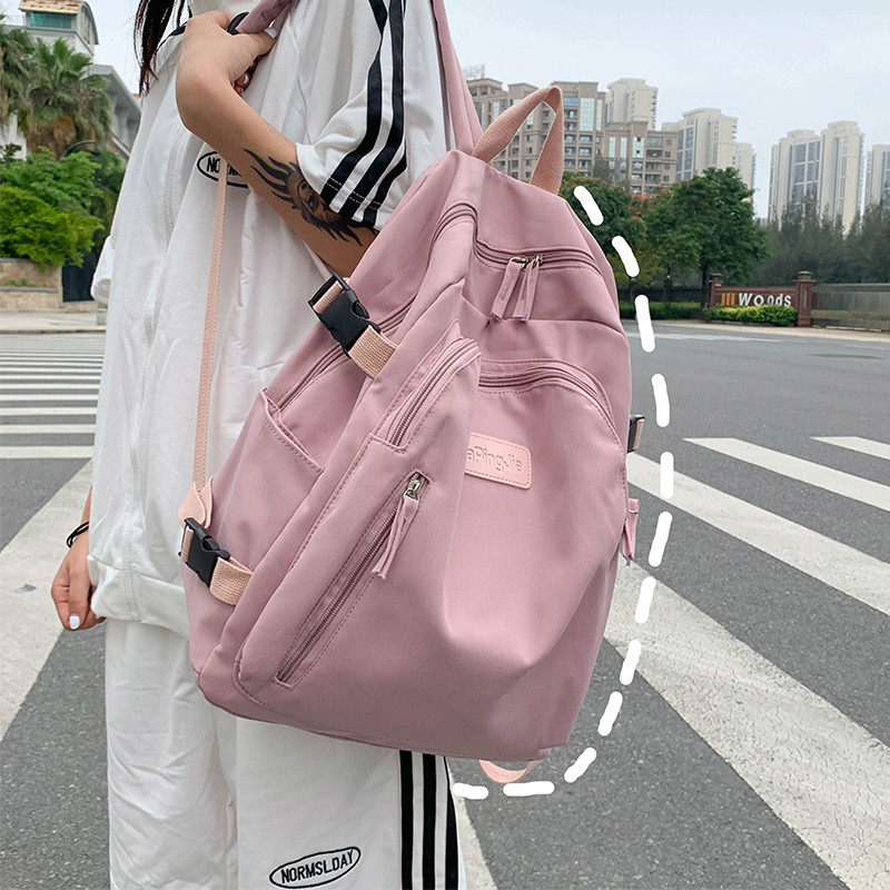 Large Capacity Women's Backpack, Double Shoulder Bag, Harajuku Style School Bag, 2025 Fashion Student Travel Tote Large Capacity Women's Backpack, Double Shoulder Bag, Harajuku Style School Bag, 2025 Fashion Student Travel Tote