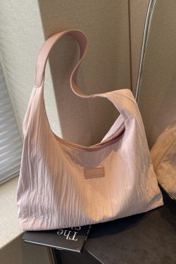 Large Capacity Women's Canvas Shoulder Tote Bag - Versatile Summer Commuting Bag for Students - Trendy Ins Style