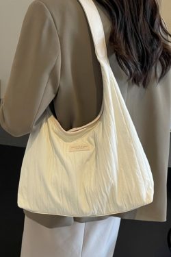 Large Capacity Women's Canvas Shoulder Tote Bag - Versatile Summer Commuting Bag for Students - Trendy Ins Style