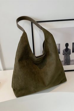 Large Capacity Women's Suede Tote Handbag - Vintage Style 2025 Summer Shoulder Bag for Class and Commuting