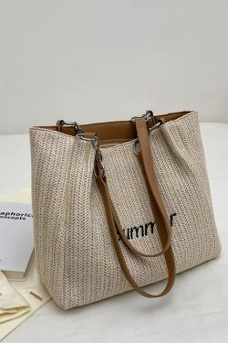 Large Capacity Woven Bag for Women - Autumn/Winter 2025 Niche Versatile Shoulder Tote, Fashionable Commuting Style