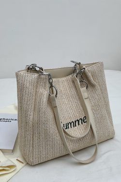 Large Capacity Woven Bag for Women - Autumn/Winter 2025 Niche Versatile Shoulder Tote, Fashionable Commuting Style