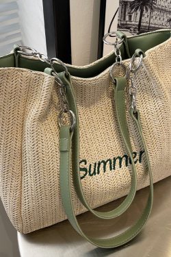 Large Capacity Woven Bag for Women - Autumn/Winter 2025 Niche Versatile Shoulder Tote, Fashionable Commuting Style