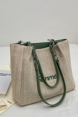 Large Capacity Woven Bag for Women - Autumn/Winter 2025 Niche Versatile Shoulder Tote, Fashionable Commuting Style
