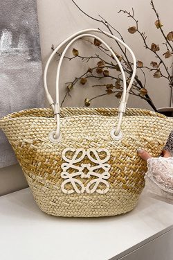 Large Capacity Woven Straw Bag - Casual Versatile Shoulder Bag for Beachside Vacations - 2025 Fashion Trend
