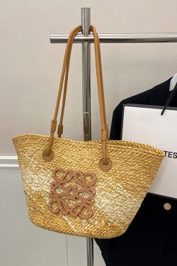 Large Capacity Woven Straw Bag - Casual Versatile Shoulder Bag for Beachside Vacations - 2025 Fashion Trend
