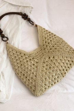 Large Capacity Woven Tote Bag - Simple Casual Straw Beach Bag for Women - 2025 Summer Vacation Essential