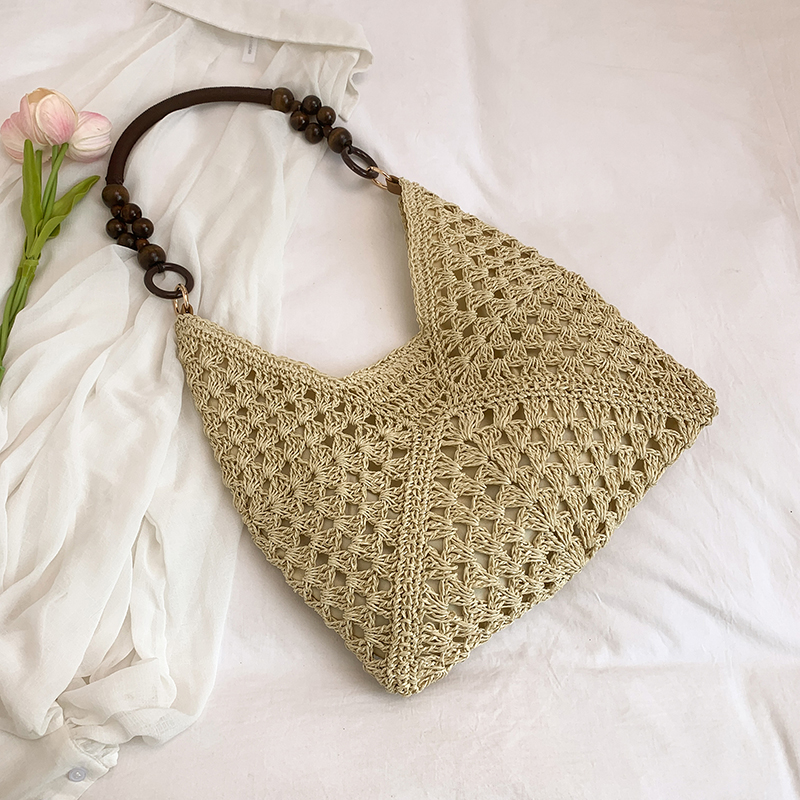 Large Capacity Woven Tote Bag - Simple Casual Straw Beach Bag for Women - 2025 Summer Vacation Essential Large Capacity Woven Tote Bag - Simple Casual Straw Beach Bag for Women - 2025 Summer Vacation Essential