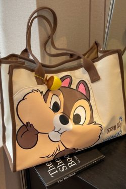 Large Cartoon Canvas Tote Bag for Women, 2025 Fashion Outdoor Shoulder Handbag, Mommy Large Capacity Carryall