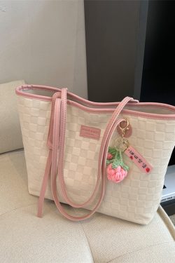 Large Women's Versatile Tote Bag - Spring/Summer 2025 Fashion Shoulder Bag for College Students, High Capacity Handbag