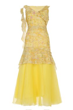 Layered Floral A-Line Dress for Women, Spaghetti Strap, Fresh Field Design, Gentle Fabric, Perfect for Spring and Summer Style