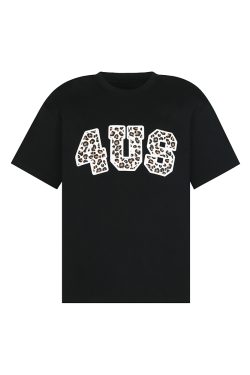 Leopard Print Graphic T-Shirt for Men and Women - Summer Trendy Loose Fit Round Neck Short Sleeve Top, Casual Y2K Style