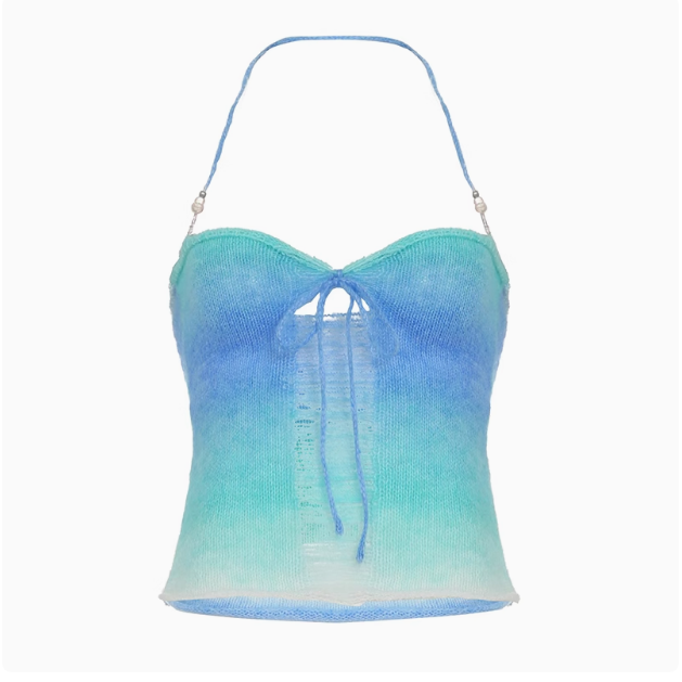 Light Blue Irregular Mesh Spliced Floral Midi Skirt for Girls - Versatile, Slimming Vacation Wear, Perfect for 90s Y2K Style Light Blue Irregular Mesh Spliced Floral Midi Skirt for Girls - Versatile, Slimming Vacation Wear, Perfect for 90s Y2K Style