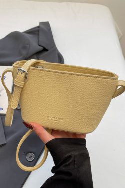 Light Luxury Zipper Bucket Bag for Women - 2025 High-End Crossbody Phone Bag - Summer Niche Style