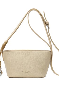 Light Luxury Zipper Bucket Bag for Women - 2025 High-End Crossbody Phone Bag - Summer Niche Style