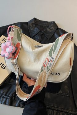 Lightweight Nylon Dumpling Bag for Women, 2025 Summer Korean Style Shoulder Crossbody Bag for Students and Commuters