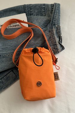 Lightweight Nylon Summer Bucket Bag for Women - 2025 Crossbody Style for Water Bottles, Cups, and Phones - Trendy and Functional