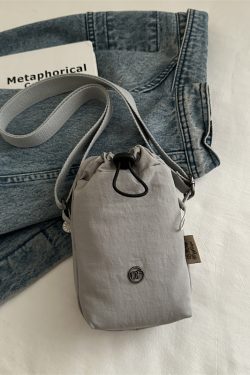 Lightweight Nylon Summer Bucket Bag for Women - 2025 Crossbody Style for Water Bottles, Cups, and Phones - Trendy and Functional