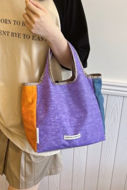 Lightweight Portable Nylon Tote Bag for Women - Large Capacity Foldable Handbag for Summer Outings and Commuting