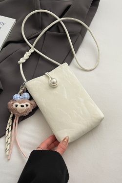 Lightweight Silver Mini Crossbody Phone Bag for Women - Summer 2025 Chinese Style Fashion Accessory