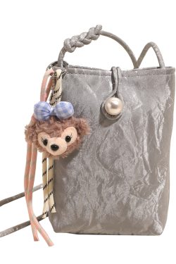 Lightweight Silver Mini Crossbody Phone Bag for Women - Summer 2025 Chinese Style Fashion Accessory